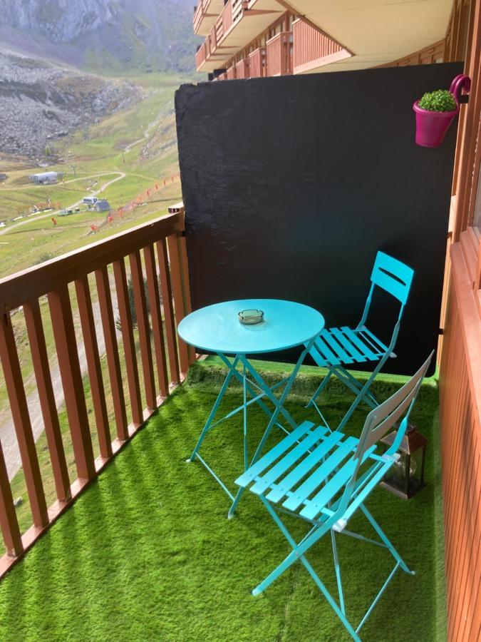 Studio Mongie Aux Pieds Des Pistes Avec Balcon La Mongie Exteriér fotografie