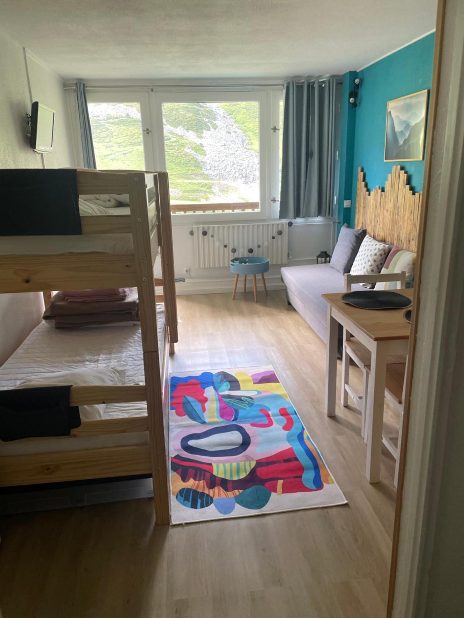 Studio Mongie Aux Pieds Des Pistes Avec Balcon La Mongie Exteriér fotografie